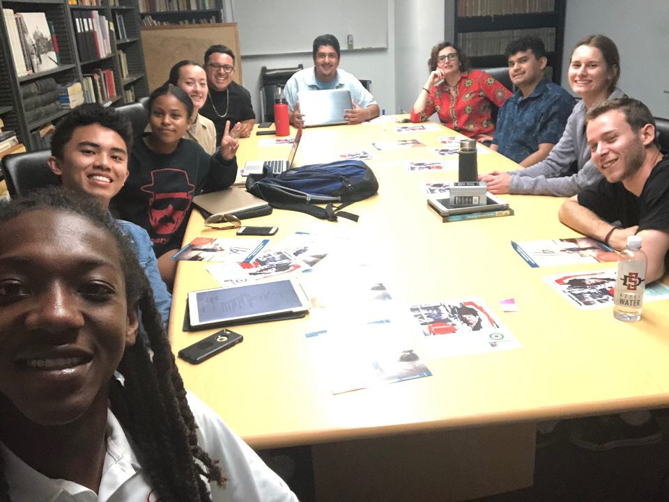 Italian students at meeting